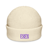 ESEN - PURPLE LETTER BEANIE
